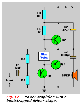 Power Amplifier with bootstrap