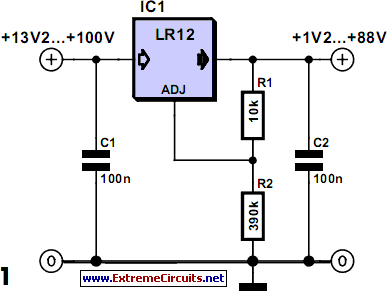 100V Regulators circuit schematic