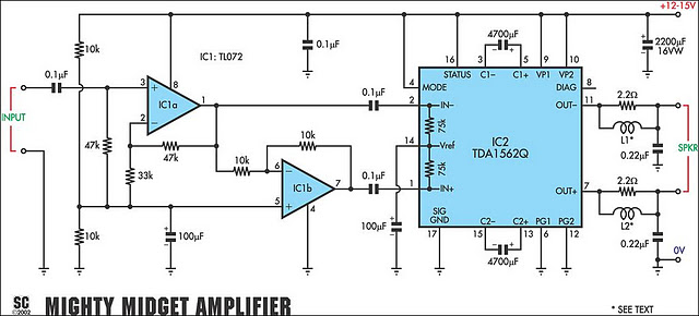 36 Watt Audio Power Amplifier Circuit Diagram