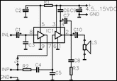 3 Watt Audio Power Amplifier circuit schematic