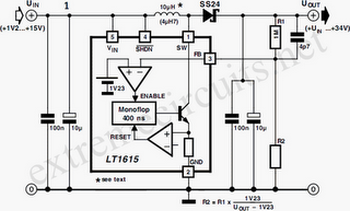 DC/DC Converter From +1.5V To +34V