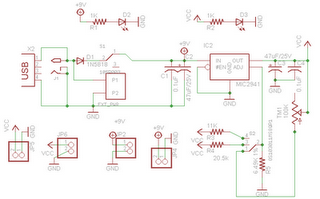 Very Low Dropout Adjustable Breadboard Power Supply Circuit Diagram