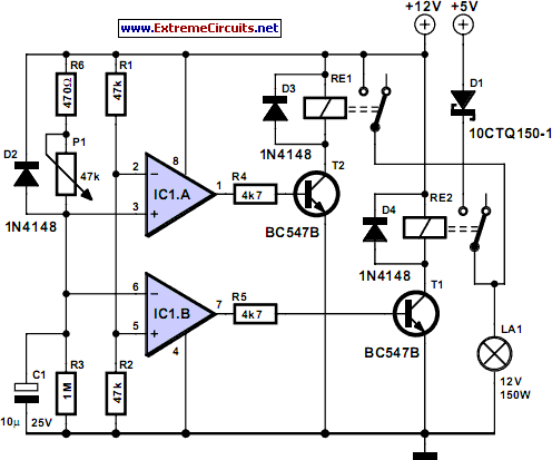 alternative halogen power supply circuit schematic