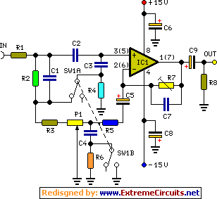 automatic loudness controller schematic circuit diagram