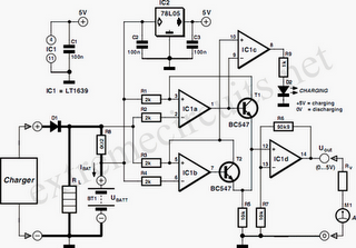 Battery Charging indicator circuit diagram
