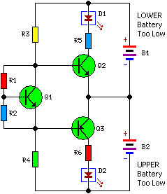  Battery Equality Monitor Circuit Schematic Diagram 