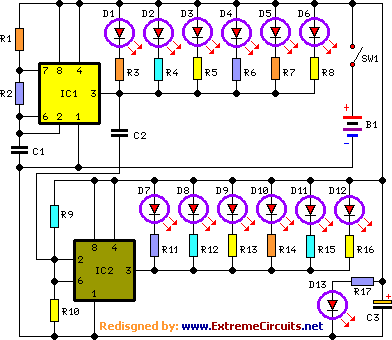  bicycle back safety light schematic circuit diagram 