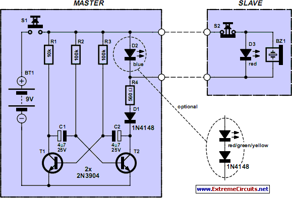 Call Acknowledged circuit schematic