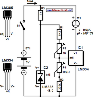 Celsius Thermometer Circuit Diagram