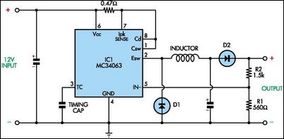Cheap Switch-Mode DC-DC Converter circuit schematic