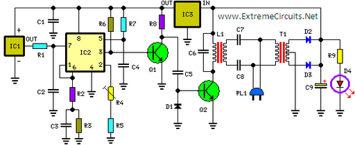  Digital remote thermometer transmitter schematic circuit diagram 