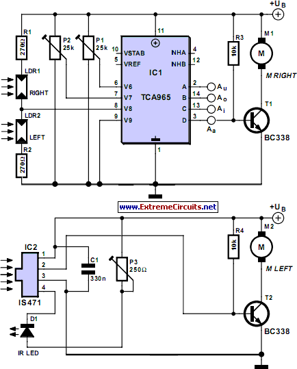 Discrete Robot circuit schematic