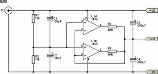 Dual Opamp Buffered Power Supply