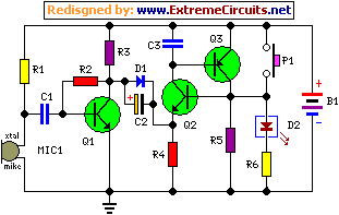  electronic candle blow out schematic circuit diagram 