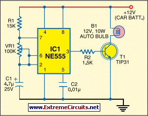 flasher circuit schematic