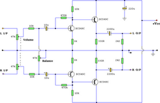 Headphone Amplifier Circuit Diagram