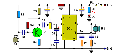 A Low Cost Hearing Aid Circuit Diagram