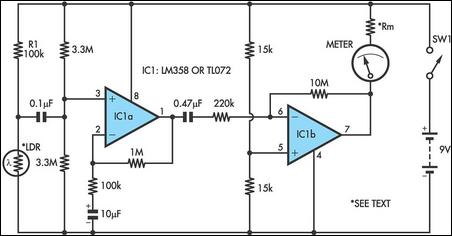 Heart Rate Monitor circuit schematic