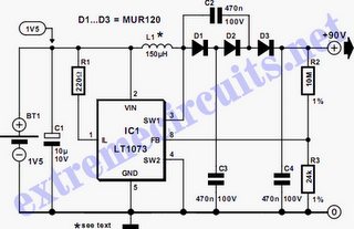 High Voltage Converter Circuit DIagram