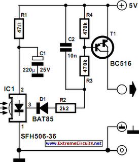 Infra-Red Receiver Circuit Diagram