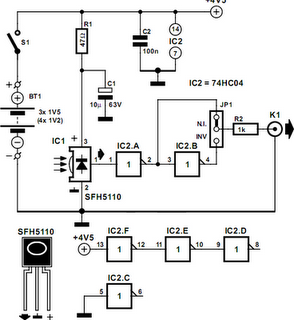 IR Remote Control Receiver Circuit Diagram