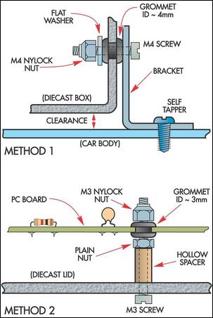 Isolation for PC boards in cars circuit schematic