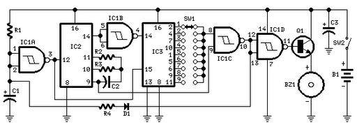 Jogging Timer Schematic Circuit Diagram