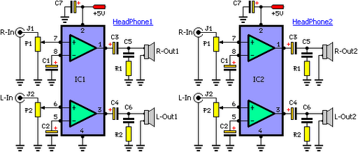  Laptop Audio Splitter Schematic Circuit Diagram 