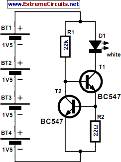 LED Light Pen circuit schematic