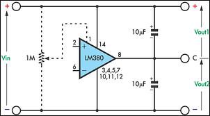 Low-cost dual power supply circuit schematic