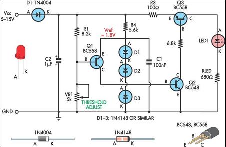 low supply rail detection circuit schematic