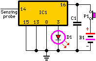  Main Line or Live Line detector indicator Circuit Schematic Diagram 