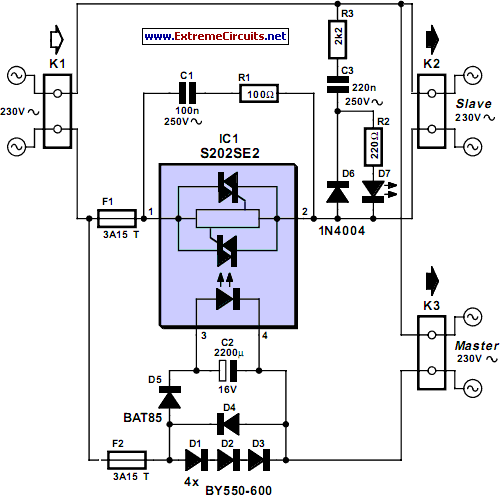 Master/Slave Switch Circuit Diagram circuit schematic