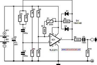 Mini Audio Signal Generator Circuit Diagram