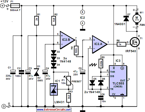 Monitor Life extender circuit schematic