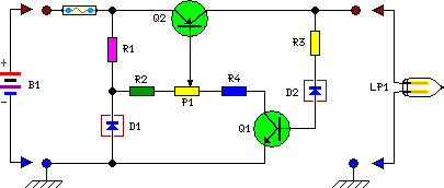  motor bike headlight controller schematic circuit diagram 