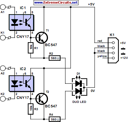 Multicolor HD LED circuit schematic