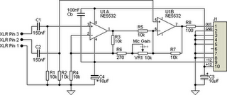 Ultra-Simple Microphone Preamplifier circuit diagram