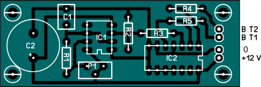 PCB Layout Of Cheap 12V to 220V Inverter Circuit Schematic