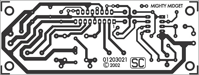 PCB Layout Of 36 Watt Audio Power Amplifier