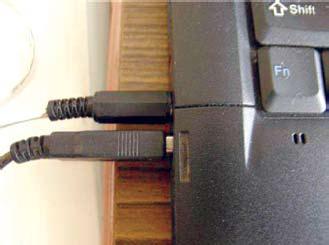  Laptop Audio-Out Splitter's Jacks connected to Laptop 
