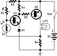 Push-Bike Light Circuit Diagram