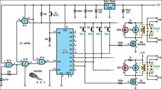 Pushbutton relay selector