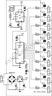 Railway Points Sequencer Circuit Diagram