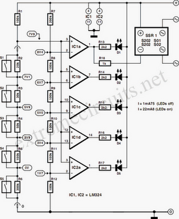 Rainwater Storage Gauge circuit diagram