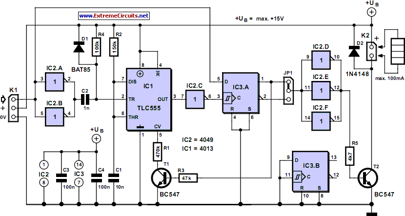 Remote Controlled Switch Circuit Diagram