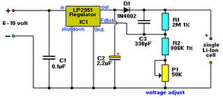 Li-Ion Battery Charger Circuit Diagram Li-Ion Charger Circuit Diagram