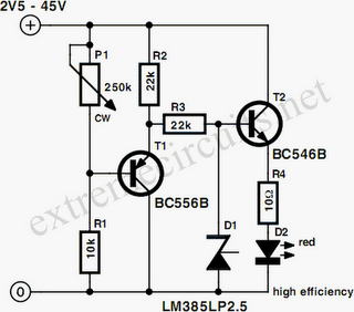 Simple Voltmeter circuit diagram