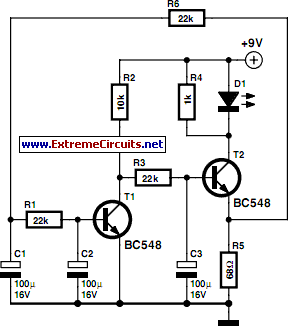 Smooth Flasher Circuit Schematic