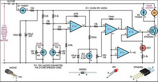 Solar hot water panel differential pump controller